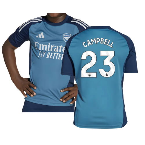2025-2026 Arsenal Training Shirt (Blanch Blue) - Kids (Campbell 23)