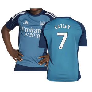 2025-2026 Arsenal Training Shirt (Blanch Blue) - Kids (Catley 7)