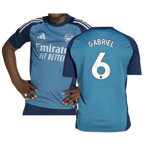 2025-2026 Arsenal Training Shirt (Blanch Blue) - Kids (Gabriel 6)