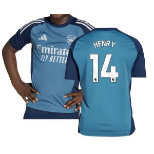2025-2026 Arsenal Training Shirt (Blanch Blue) - Kids (Henry 14)