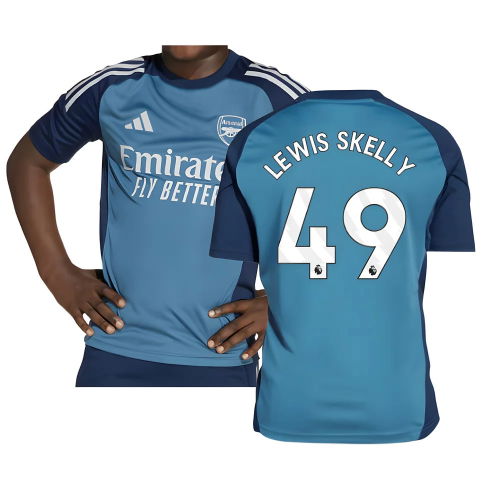 2025-2026 Arsenal Training Shirt (Blanch Blue) - Kids (Lewis Skelly 49)