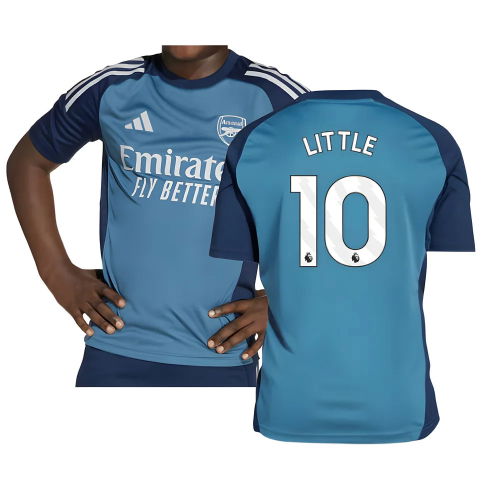 2025-2026 Arsenal Training Shirt (Blanch Blue) - Kids (Little 10)