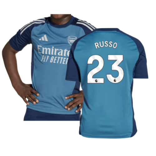 2025-2026 Arsenal Training Shirt (Blanch Blue) - Kids (Russo 23)
