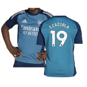 2025-2026 Arsenal Training Shirt (Blanch Blue) - Kids (S.Cazorla 19)