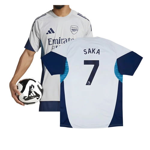 2025-2026 Arsenal Training Shirt (Grey Two) (Saka 7)
