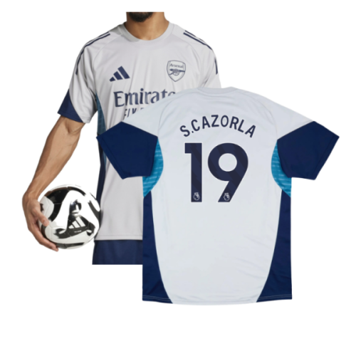 2025-2026 Arsenal Training Shirt (Grey Two) (S.Cazorla 19)