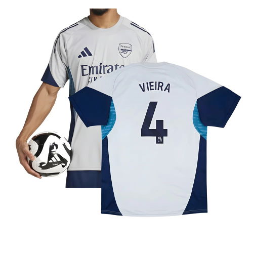 2025-2026 Arsenal Training Shirt (Grey Two) (Vieira 4)