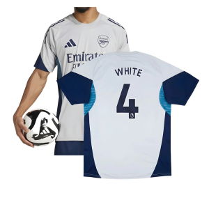 2025-2026 Arsenal Training Shirt (Grey Two) (White 4)