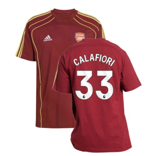 2025-2026 Arsenal UBP Tee (Noble Maroon) (Calafiori 33)