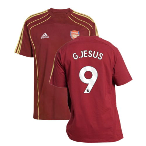 2025-2026 Arsenal UBP Tee (Noble Maroon) (G.Jesus 9)