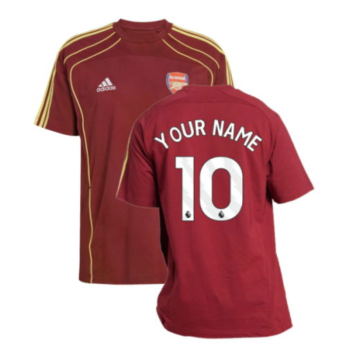 2025-2026 Arsenal UBP Tee (Noble Maroon) (Your Name)