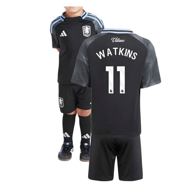 2025-2026 Aston Villa Away Mini Kit (Watkins 11)