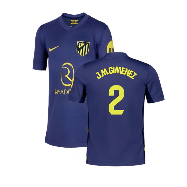 2025-2026 Atletico Madrid Away Shirt (Kids) (J.M.Gimenez 2)