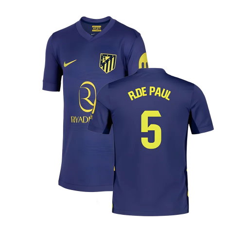 2025-2026 Atletico Madrid Away Shirt (Kids) (R.De Paul 5)