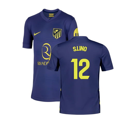 2025-2026 Atletico Madrid Away Shirt (Kids) (S.Lino 12)