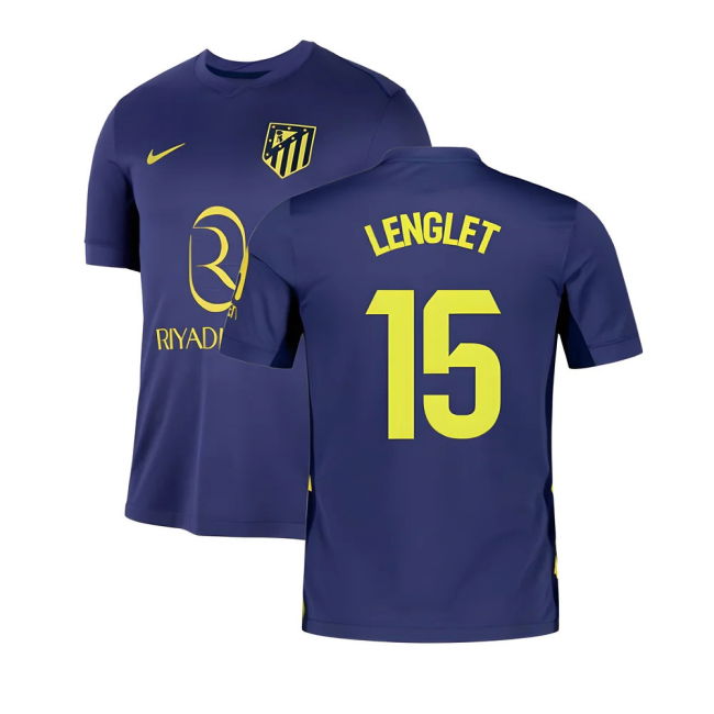 2025-2026 Atletico Madrid Away Shirt (Lenglet 15)
