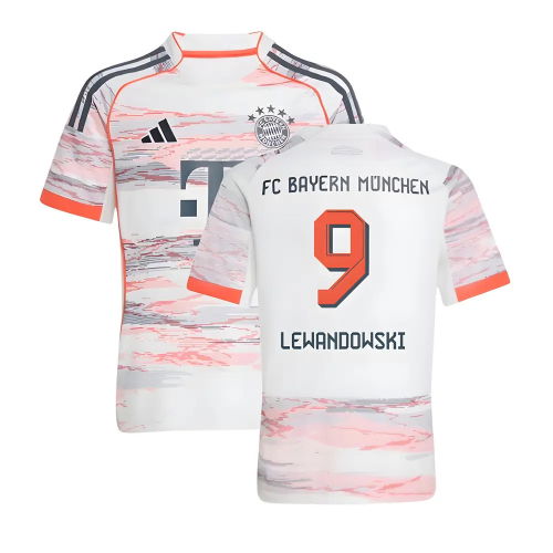 2025-2026 Bayern Munich Away Shirt (Kids) (Lewandowski 9)