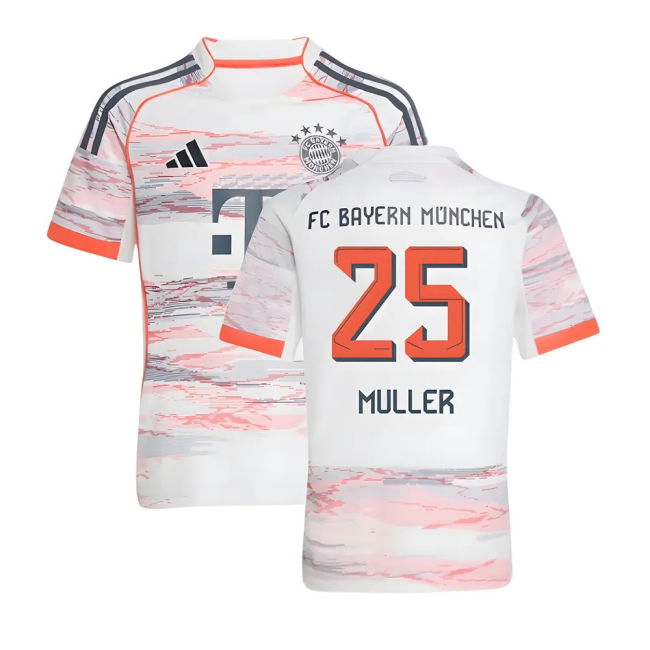 2025-2026 Bayern Munich Away Shirt (Kids) (Muller 25)