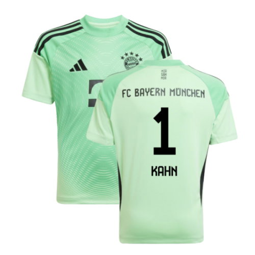 2025-2026 Bayern Munich Home Goalkeeper Shirt (Glory Mint) - Kids (Kahn 1) 2025-2026 Bayern Munich Home Goalkeeper Shirt (Glory Mint) - Kids (Kahn 1)