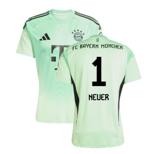 2025-2026 Bayern Munich Home Goalkeeper Shirt (Glory Mint) (Neuer 1)