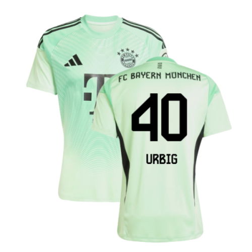2025-2026 Bayern Munich Home Goalkeeper Shirt (Glory Mint) (Urbig 40)