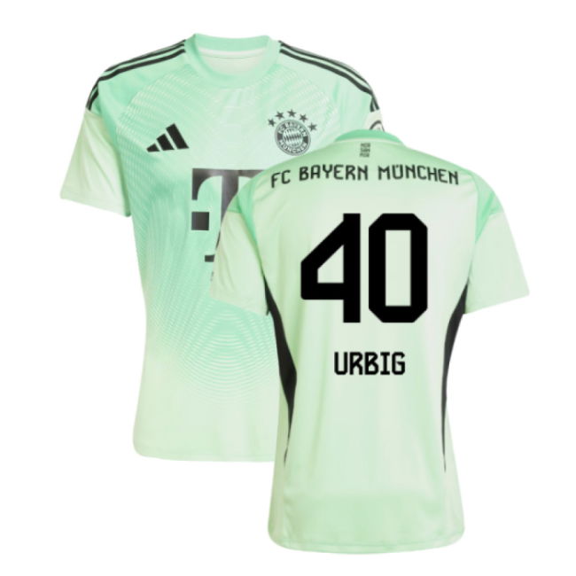 2025-2026 Bayern Munich Home Goalkeeper Shirt (Glory Mint) (Urbig 40)