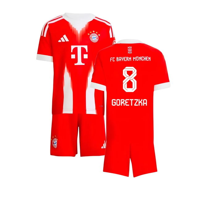 2025-2026 Bayern Munich Home Mini Kit (Goretzka 8)