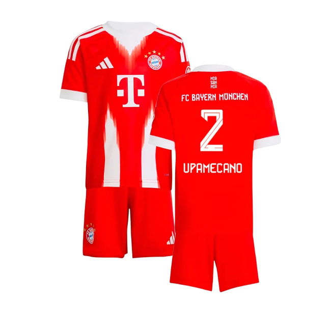 2025-2026 Bayern Munich Home Mini Kit (Upamecano 2)