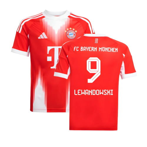 2025-2026 Bayern Munich Home Shirt (Kids) (Lewandowski 9)