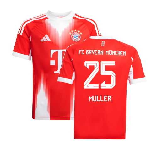 2025-2026 Bayern Munich Home Shirt (Kids) (Muller 25)