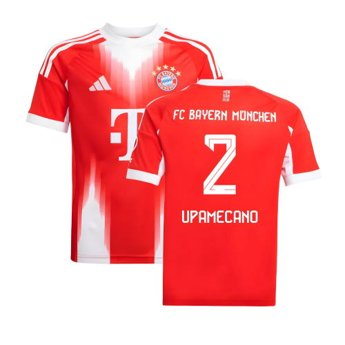 2025-2026 Bayern Munich Home Shirt (Kids) (Upamecano 2)