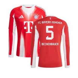 2025-2026 Bayern Munich Long Sleeve Home Shirt (Beckenbauer 5)
