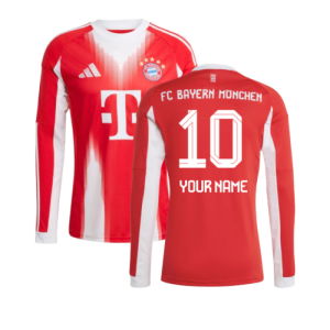 2025-2026 Bayern Munich Long Sleeve Home Shirt