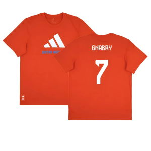 2025-2026 Bayern Munich Seasonal Graphic Tee (Red) (Gnabry 7)