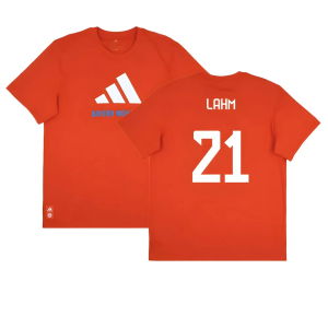 2025-2026 Bayern Munich Seasonal Graphic Tee (Red) (Lahm 21)