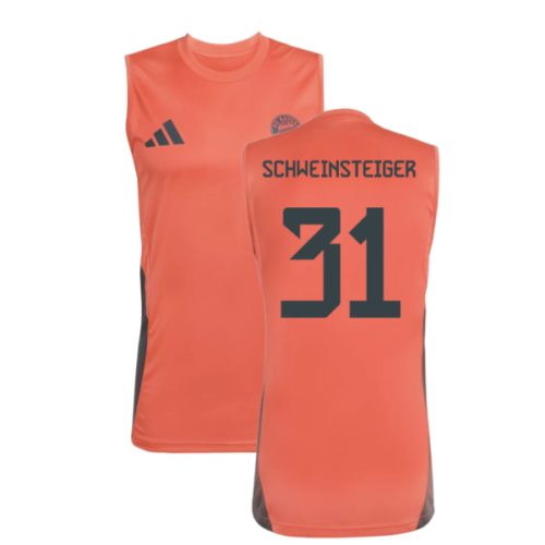 2025-2026 Bayern Munich Sleeveless Jersey (Easy Coral) (Schweinsteiger 31)
