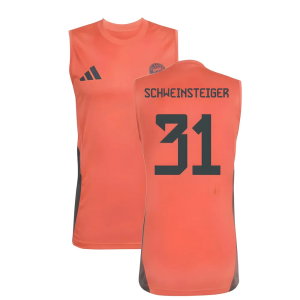 2025-2026 Bayern Munich Sleeveless Jersey (Easy Coral) (Schweinsteiger 31)