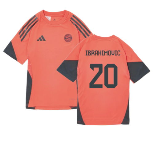 2025-2026 Bayern Munich Training Shirt (Easy Coral) - Kids (Ibrahimovic 20)