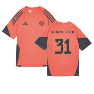 2025-2026 Bayern Munich Training Shirt (Easy Coral) - Kids (Schweinsteiger 31)
