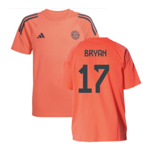 2025-2026 Bayern Munich Training Tee (Easy Coral) - Kids (Bryan 17)