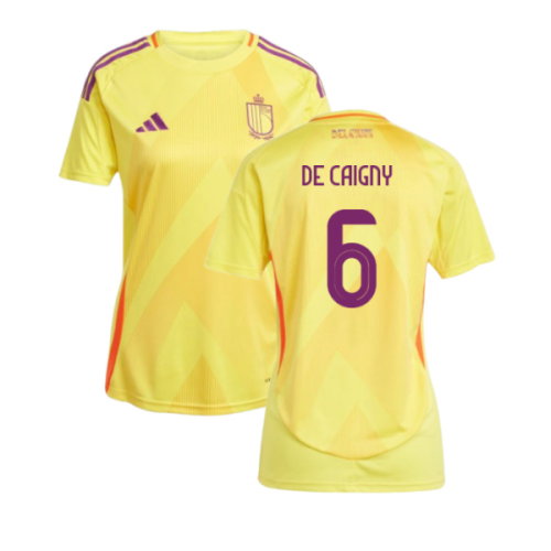 2025-2026 Belgium Womens Team Away Shirt (Ladies) (De Caigny 6)