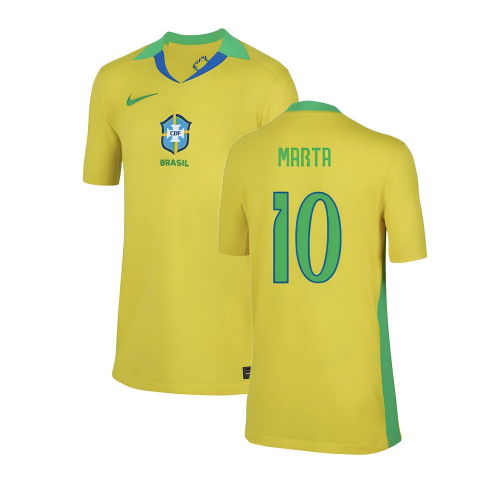 2025-2026 Brazil Womens Team Home Shirt (Kids) (Marta 10)