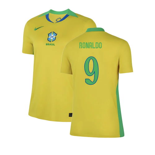 2025-2026 Brazil Womens Team Home Shirt (Ladies) (Ronaldo 9)