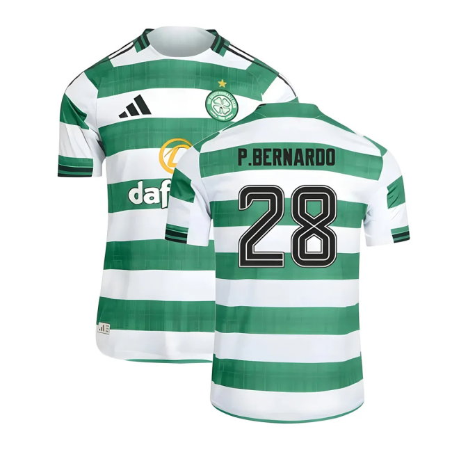 2025-2026 Celtic Authentic Home Shirt (P.Bernardo 28)