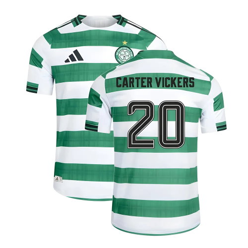 2025-2026 Celtic Home Shirt (No Sponsor) (Carter Vickers 20)