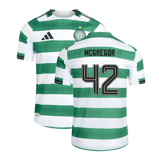 2025-2026 Celtic Home Shirt (No Sponsor) (McGregor 42)