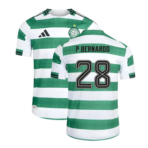 2025-2026 Celtic Home Shirt (No Sponsor) (P.Bernardo 28)