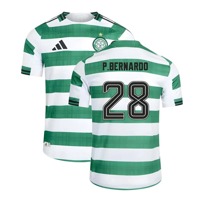 2025-2026 Celtic Home Shirt (No Sponsor) (P.Bernardo 28)
