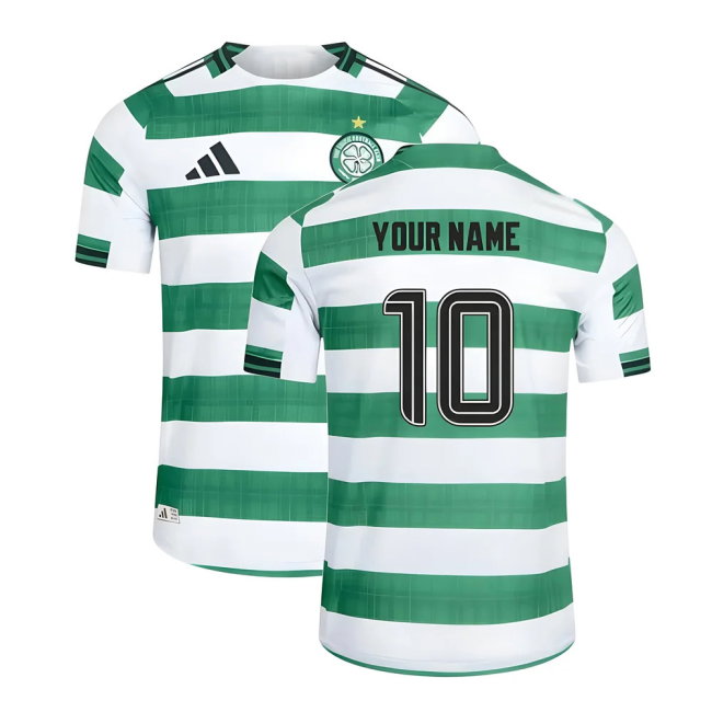 2025-2026 Celtic Home Shirt (No Sponsor) (Your Name)