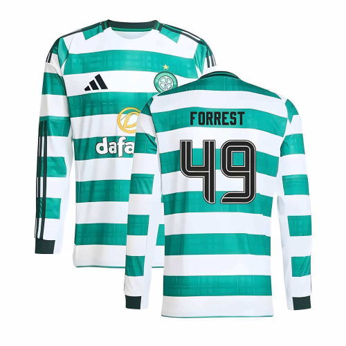 2025-2026 Celtic Long Sleeve Home Shirt (Forrest 49)